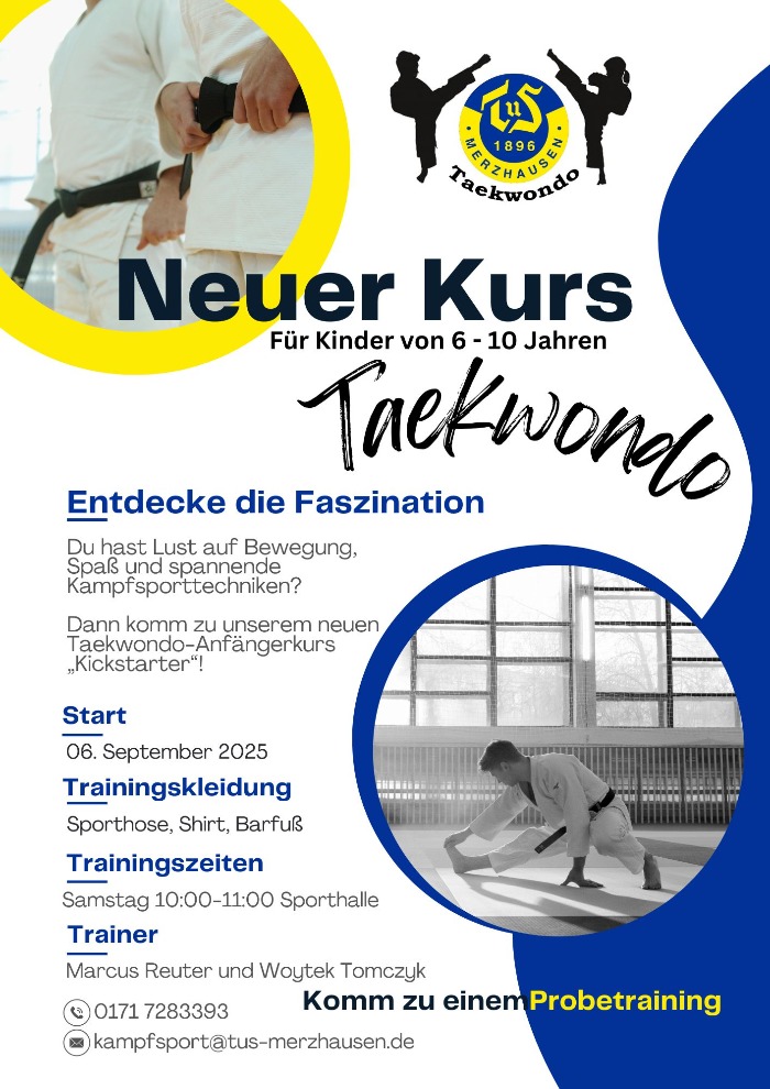 Neuer Kurs Taekwondo - Kickstarter