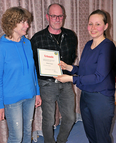 Ehrung Monika Reuter und Harald Hanson Ehrung Monika Reuter und Harald Hanson